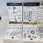 Stampin Up Clear Cling Stamp Sets Lot Of 15 Birthday Christmas Variety Of Themes