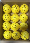 12 Balls Official Franklin Sports Indoor outdoor Pickleballs X-40 Optic Yellow