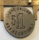 One Dollar  1 Non-negotiable Trade Token Coin Medal
