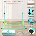 Foldable Gymnastics Bar  5 6ft Folding Horizontal Bars For Kids Ages 3-12  Weigh