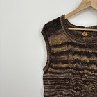 Vintage Handknit Sweater Vest Medium Indie Grunge Goblin Forest Fairy Folk 90s