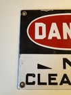 Danger No Clearance Porcelain Mining Sign Mine Safety Appliances Co  Pittsburgh