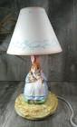 Beatrix Potter Rabbit   Bunnies Nursery Nightlight Lamp  Shade Schmid 1992 Works