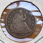 1838 Liberty Seated Silver Half Dime - Very Good Example Of This Coin