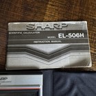 Vintage Sharp El-506h Scientific Calculator With Case  Tested Working Nice 