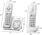 Panasonic Kx-tgd864w 4 Handset Cordless Phone Link2cell Call Block Answering