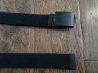 Us Military Grade Black Web Belt With Black Buckle 54 Inches Usa Made Heavy Web