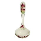 Vintage 70s 14  Mushroom Theme Ceramic Ladle Wall Hanging Kitschy Country Decor