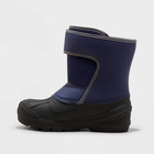     cat   Jack Kids Hook And Loop Mid-calf Winter Boots Waterproof  Blue Size 4    