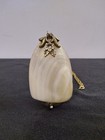 Vintage Mother Of Pearl Snuff Box W chain