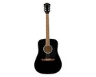 Used Fender Fa-125 Dreadnought Acoustic Guitar W gig Bag - Black W walnut Fb
