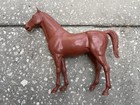 Vintage Louis Marx Johnny West Toy Unpainted Sorrel Red Horse Thunderbolt 1960s