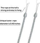 Rope Curtain Tiebacks  Long Curtain Tie Backs For Curtains Holdbacks With 2 Meta