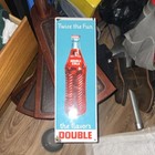 Double Cola Twice The Fun Advertising Sign Blue Red White Soda Theme