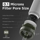 Portable Personal Water Filter Straw 4-stage For Hiking camping emergency