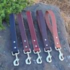 12 _leather Dog Leash_amish Handmade_short Traffic Pet Lead_dl012