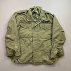 Vintage Us Army Jacket Mens 21x28 Cold Weather Military Field Coat Hooded
