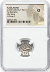 Ngc Xf Celtic Gaul Aedui Ancient France 50 Bc  Celts Quinarius Silver Horse Coin