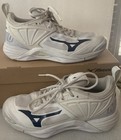 Mizuno Woman   s Wave Momentum 2 Volleyball Shoes Size 7 White blue