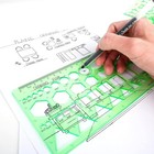 11pcs Geometric Drawings Templates  Drafting Stencils Measuring Tools 