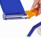 Medarchitect Right Hand Pill Counting Tray With Spatula  blue - L Shape  Blue 