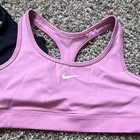 Girl   s Nike Dri-fit Pink Sports Bra M   Under Armour Black Sports Bra M