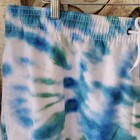 New Trunks Men s 7    Swim Shorts In Green Blue Tie Dye