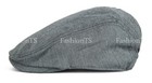 Men s Herringbone Cotton Newsboy Gatsby Cap Ivy Hat Spring Summer Golf Cabbie