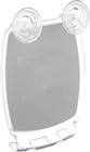 Idesign Plastic Power Lock Suction Shower Shaving Mirror With Razor Holder  Fog-