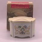 Vintage Contoura Powder Puff Box W  Original Puff   Box Vanity Decor Mcm