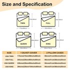 3pcs Soft Fantasy Gradient Duvet Cover Set Blue Barfrey Bedding Set For Bedroom