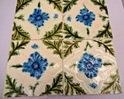 Antique Tile Majolica Art Nouveau Purple Flower England Porcelain Decorative  53