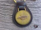Chevrolet Chevy Trucks Antique Gold Leather Key Fob Nos Hi-quality Key Holder