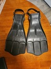 Scubapro Jet Fins Black Rubber Snorkeling Scuba Diving Flippers W Straps Medium