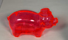 Fluorescent Plastic Pig Razor Blade  Bank Krumholtz Barbershop Bartonsville Il