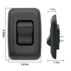 Single Spst On-off Switch With Bezel  Technology Components 12v Light Black 