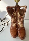 Vintage Mccoy Pottery Cowboy Boots Lamp No Shade Works