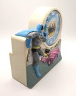1974 Janex Batman   Robin 3-d Talking Alarm Clock  No Voice  Tells Time