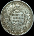 India One Rupee King George Vii Silver   1938  Very Rare 