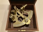 Captain Campbell s Vernier 8  Sextant Nautical Instrument In Wood Box W  Leaflet