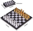 5  Mini Chess Set Travel Board Game With Magnetic Folding Chess Board Portable
