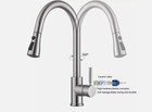 Brushed Nickel Kitchen Faucet Sink Mixer Faucet Pull Down Sprayer Single Handle