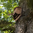 Wooden Castle Bat Houses For Outside Bat Box For Outdoors -  bat House     Brown 