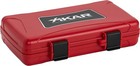 Xikar Cigar Travel Humidor Case Red - Holds 5 Cigars