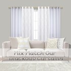 White Curtains 96 Inch Long 2 Panel Set  70  Blackout Black Out Grommet Room    