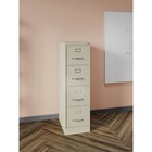 Hirsh 17891 15  W 4 Drawer Vertical File Cabinet  Putty   Letter