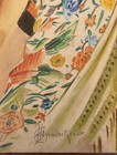 J  C  Leyendecker  handmade  Drawing On Old Paper Signed Mixed Media