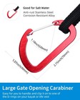 Kayak Paddle Leash With D-ring Stretchable 4-7ft  1 Pcs   Black