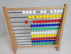Wooden 10 Row Abacus Counting Frame 100 Beads Preschool Math Learning Toy