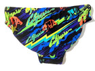 New Tyr Mens California Neon Print Racer Swim Suit Brief Sz 36 Speedo Style  b